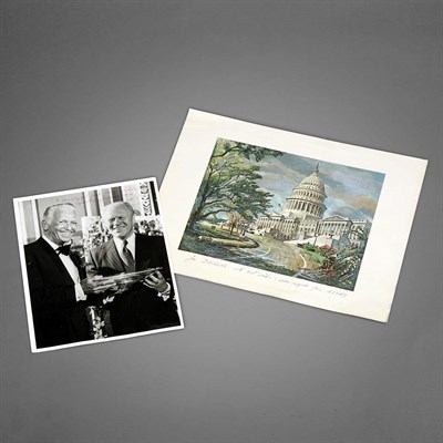 Lot 256 - [PRESIDENTIAL] Photograph inscribed from...
