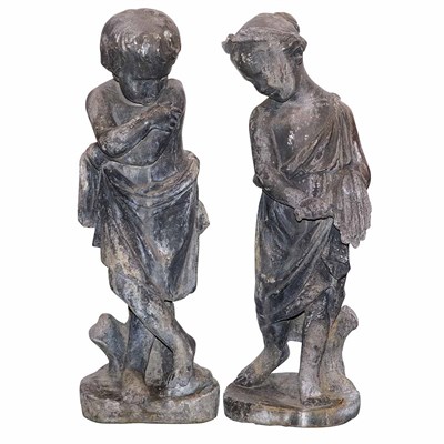 Lot 417 - Set of Four Composition Figures of the The...