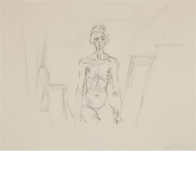 Lot 335 - Alberto Giacometti NU ASSIS (L. 37) Lithograph,...