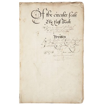 Lot 147 - [MANUSCRIPT-NAVIGATION] GOODWIN, JOHN. Of the...