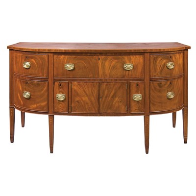 Lot 210 - Federal Inlaid Mahogany Sideboard 19th Century...