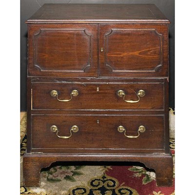 Lot 264 - George III Mahogany Bedside Cupboard Height 30...