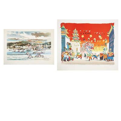 Lot 176 - [KINGMAN, DONG] Two graphics by Dong Kingman....