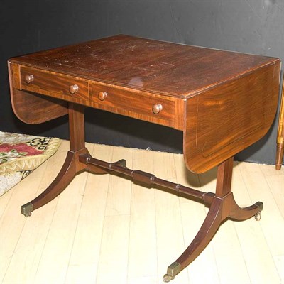 Lot 242 - Regency Style Mahogany Sofa Table Height 28...