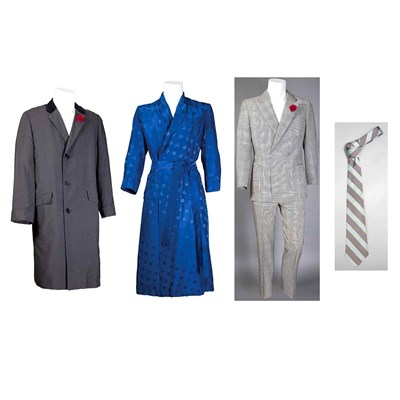 Lot 379 - Collection of Clothing Comprising a black and...