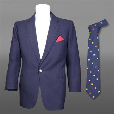 Lot 419 - Blazer Ensemble Comprising a navy...
