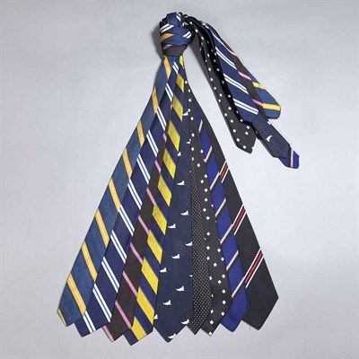 Lot 400 - Collection of Nine Neckties Comprising rep,...