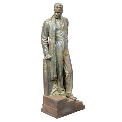 Lot 1 - Painted Plaster Figure of Douglas Fairbanks,...