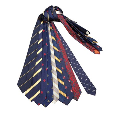 Lot 401 - Collection of Nine Neckties Comprising rep,...