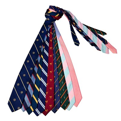 Lot 399 - Collection of Nine Neckties Comprising rep,...