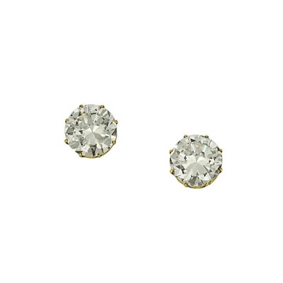 Lot 150 - Pair of Gold and Diamond Stud Earrings