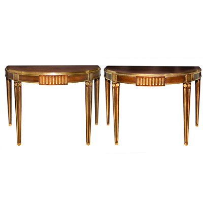 Lot 213 - Pair of Russian Neoclassical Style Brass...