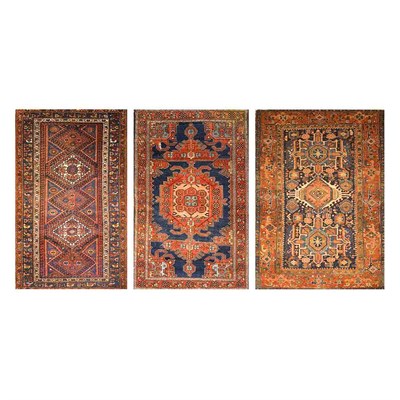 Lot 441 - Three Persian Rugs Comprising a Fereghan Rug,...