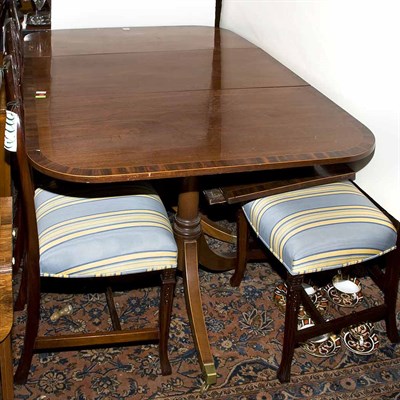 Lot 524 - George III Style Mahogany Triple-Pedestal...