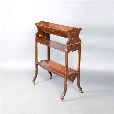 Lot 62 - Gilt and Embossed Leather Two-Tier Bookstand...
