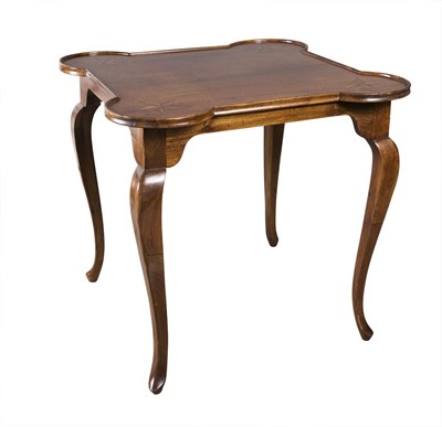 Lot 32 - Continental Provincial Style Inlaid Fruitwood...