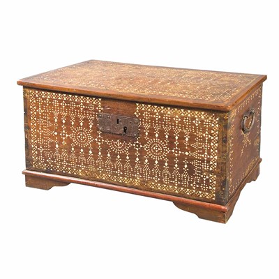 Lot 5 - North African Mother-of-Pearl Inlaid Hardwood...