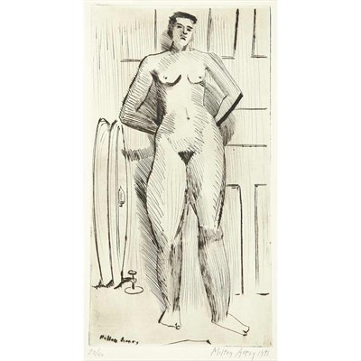 Lot 284 - Milton Avery (1885-1965) STANDING NUDE (LUNN...