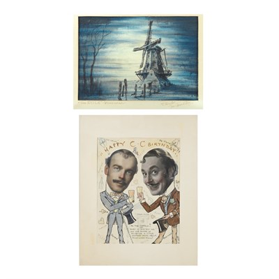 Lot 274 - BAY, HOWARD Original illustration design for...