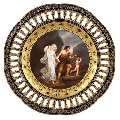 Lot 106 - Pirkenhammer Gilt and Painted Porcelain...