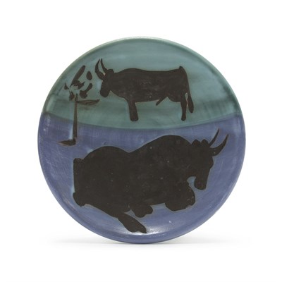 Lot 481 - Pablo Picasso TOROS (A.R. 161) Painted and...