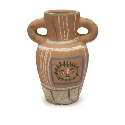 Lot 484 - Pablo Picasso VASE WITH PASTEL DECORATION (A.R....