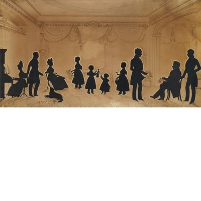 Lot 11 - Auguste Edouart Franco/American, 1789 - 1861...