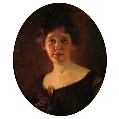 Lot 3 - American School 19th Century Portrait of Emma...