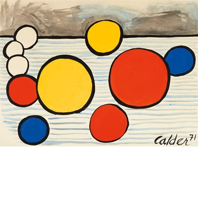 Lot 98 - Alexander Calder American, 1898-1976 Orbs Over...