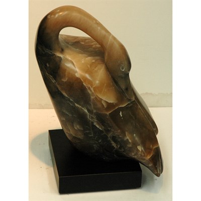 Lot 46 - Ralph Hurst American, 1918-2003 Swan, 1988...