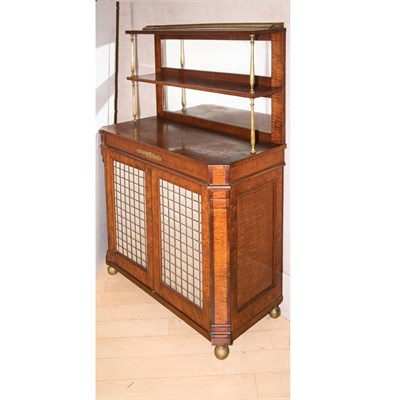 Lot 140 - Regency Style Mahogany Chiffonier Height 53...