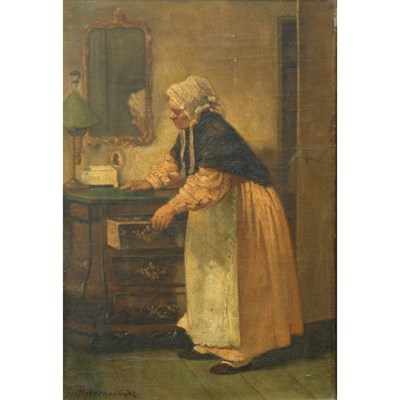 Lot 56 - Jozef Willemszoon Hoevenaar Dutch, 1840-1926...