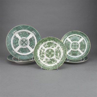 Lot 143 - Group of Chinese Export Green Fitzhugh...