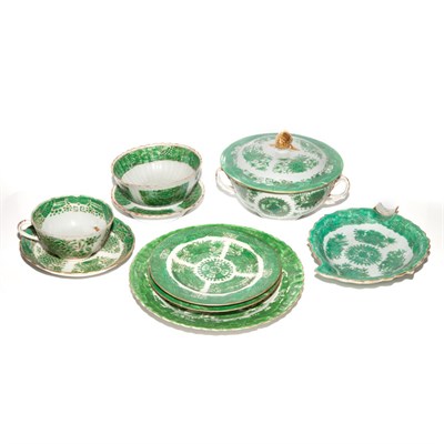 Lot 190 - Group of Chinese Export Green Fitzhugh...