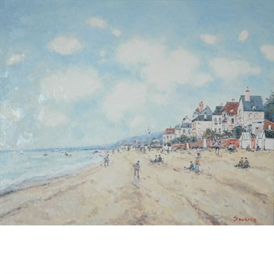 Lot 18 - Jean Pierre Dubord French, b. 1949 La Plage...