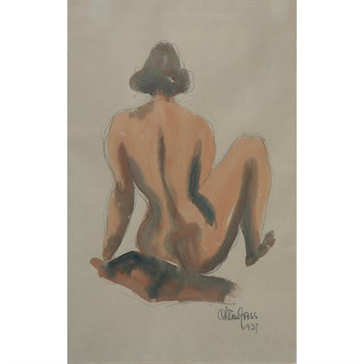 Lot 36 - Chaim Gross American, 1904-1991 Seated Female...