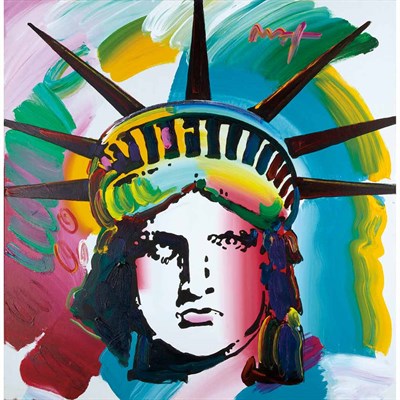 Lot 92 - Peter Max American, b. 1937 Liberty Head...
