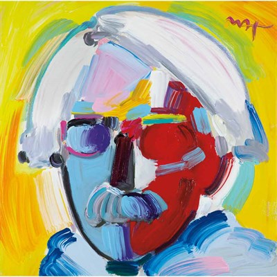 Lot 164 - Peter Max American, b. 1937 Andy with Mustache...