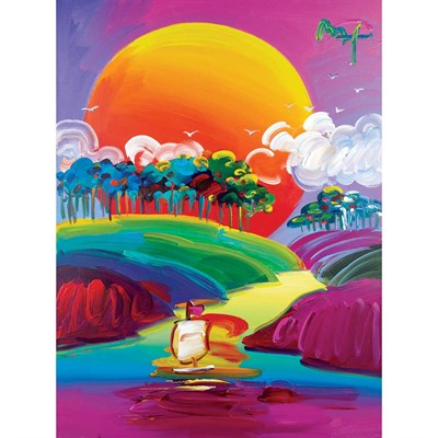 Lot 1054 - Peter Max American, b. 1937 Without Borders...