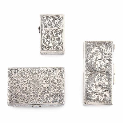 Lot 172 - Silver Cigarette Holder, Lighter and Compact