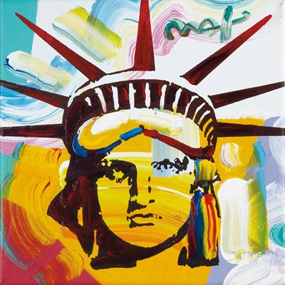 Lot 89 - Peter Max American, b. 1937 2010 Liberty Head...