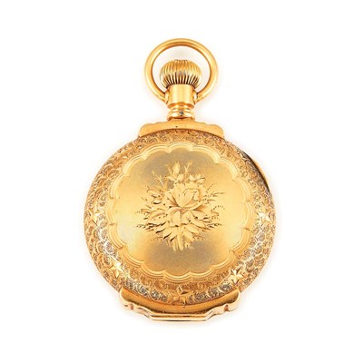 Lot 96 - Lady's Gold Hunting Case Pendant-Watch