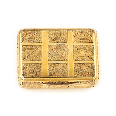 Lot 67 - Silver-Gilt and Gold Vinaigrette Box