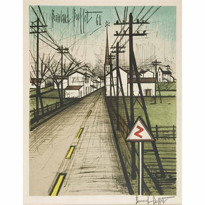 Lot 81 - After Bernard Buffet LA ROUTE (SORLIER 305)...