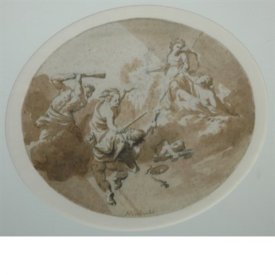 Lot 25 - Arnold Houbraken Dutch, 1660-1719 Allegory of...