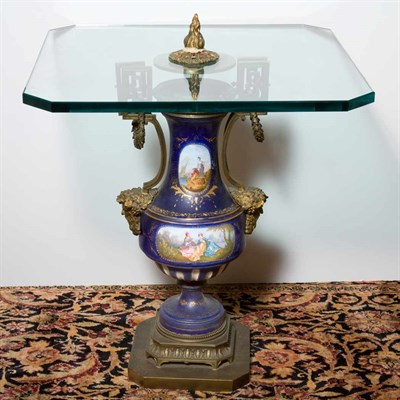 Lot 306 - Sevres Style Gilt and Polychrome Decorated...