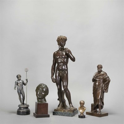 Lot 403 - Group of Classical Style Figures Comprising an...