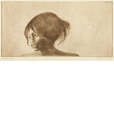 Lot 556 - Charles White (1918-1979) MELINDA Etching,...
