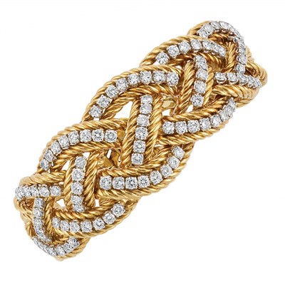 Lot 562 - Gold, Platinum and Diamond Bracelet, Boucheron