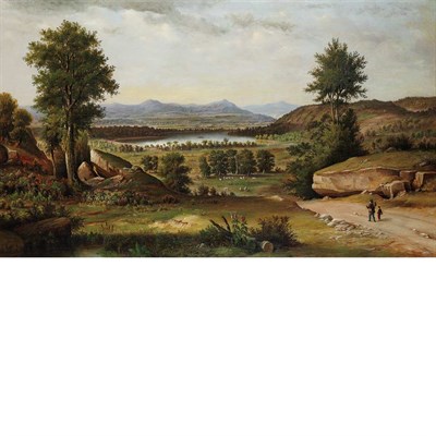 Lot 42 - American School 19th Century Landscape of Mt....